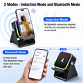 360° Wireless Bluetooth Speaker & Phone Stand with RGB Light