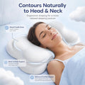 CloudAlign™ Ergonomic Memory Foam Pillow for Neck Pain Relief | Cervical Support for Side, Back & Stomach Sleepers