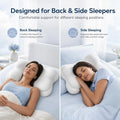 CloudAlign™ Ergonomic Memory Foam Pillow for Neck Pain Relief | Cervical Support for Side, Back & Stomach Sleepers